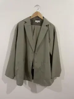 Rocky Monroe カーキ　テーラードジャケット XLセットアップ