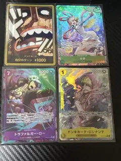 【値下げ可】ウソップドンカード1枚　パラレル3枚(ウタ、ロー、ロシナンテ)