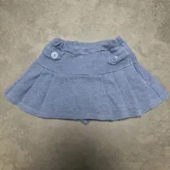 petit main 青 プリーツスカート