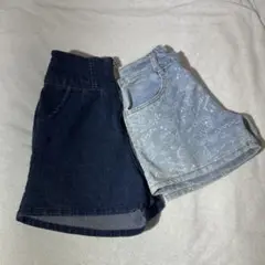 ジーンズショーツ2点セット