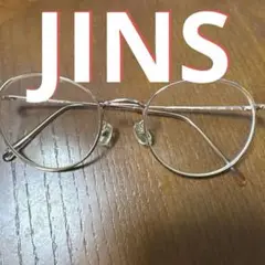 JINS ゴールドラウンドメガネ(度あり)