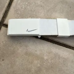 NIKE スポーツベルト ホワイト　レザー　USED