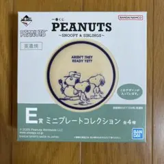 一番くじ〜SNOOPY & SIBLINGS〜 E賞ミニプレートコレクション