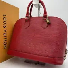 【美品】LOUIS VUITTON アルマ エピ ハンドバッグ レザー 赤