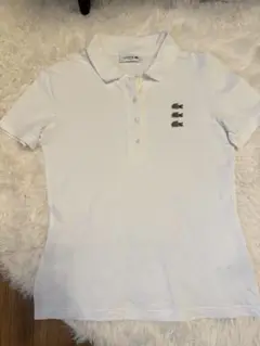 LACOSTE スリムフィット ポロシャツ 36 ホワイト