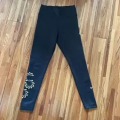 Nike スポーツスパッツブラックゴールド装飾