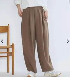 ●新品未使用●coen●リネンタッチ●カーブパンツ●大人気●送料込
