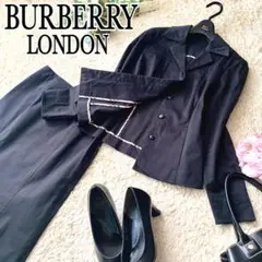 BURBERRY LONDON ノバチェックライン スカートスーツセットアップ