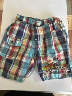 アンパンマン チェック柄 半ズボン 90㎝