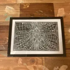 抽象的な線画 A6サイズ