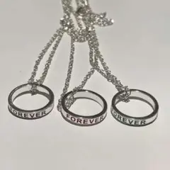 ペアネックレス お揃いが可愛い指輪のネックレス ベストフレンド