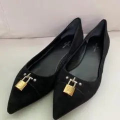 ルイヴィトン ベロア ロック パンプス