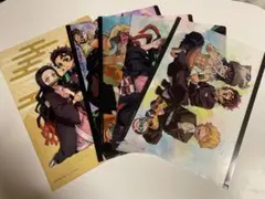 鬼滅の刃 クリアファイル5枚セット 竈門炭治郎 我妻善逸 嘴平猪之助