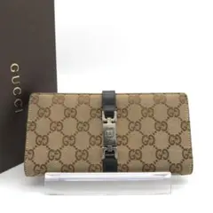 正規品 良品 グッチ財布 グッチ長財布 グッチジャッキー グッチレザー