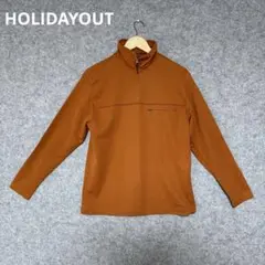 HOLIDAYOUT オレンジ ハーフジップジャケット