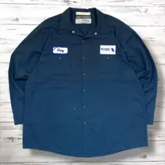 WearGuard ワークシャツ ワッペンロゴ 2XL ネイビー 0901
