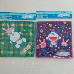 非売品☆ドラえもん ♥マイクロファイバー ミニタオル 2枚セット