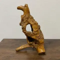 木のオブジェ　インテリア　置き物　鑑賞