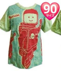 90サイズ ベビー子供服 トップス Tシャツ エスニック アジアン 宇宙飛行士柄