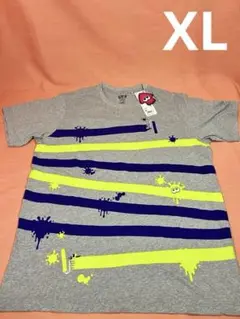 未使用 ユニクロ スプラトゥーン Tシャツ 半袖 グレー XL