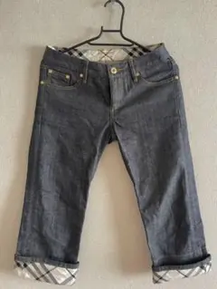 最終値下げ 極美品!! デニムパンツ ジーンズ バーバリー チェック 23