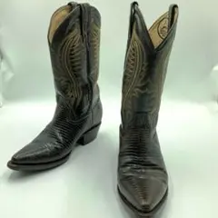 【希少】HEREDEROS ウエスタンブーツ 27.5 レザー ブラウン