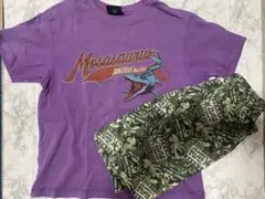GU キッズTシャツ&ハーフパンツ モササウルス 130センチ
