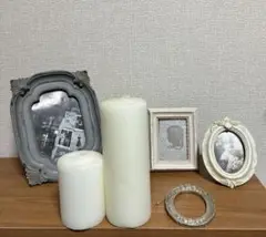 ☆本日限定価格☆☆ウェルカムスペース&写真撮影に♡6点　フォトフレーム　ろうそく