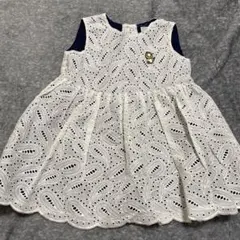 ホワイトレースワンピース（刺繍ライオン）