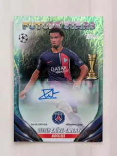 ワレン・ザイール＝エメリ 直筆サインカード Topps 2024 PSG
