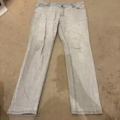 ライトグレー ストレートレッグ デニム 76