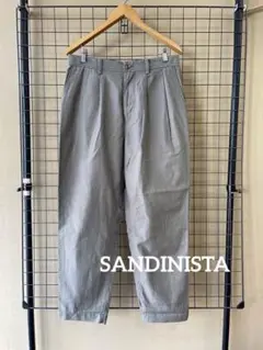 SANDINISTA サンディニスタ タック テーバード ワイドスラックス