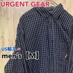 ●B156【US輸入】URGENT GEAR 長袖シャツ men's【M】