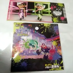 スプラトゥーン キャナル アオリ ホタル ステッカー フェスチケット風カード