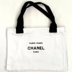 【新品】 CHANEL シャネル ノベルティ キャンバス トートバッグ ホワイト