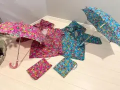 ❗️更に値下げ❗️ミッキー＆ミニー 95cm カッパ×2 傘×2 4つセット
