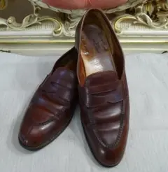 メンズ●【JOHN LOBB】ブラウンカラーローファーシューズ●