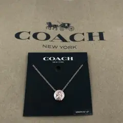 ☆新品 coach/コーチ ネックレス オープンサークル ローズゴールド