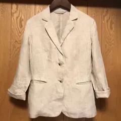 MAXMARA マックスマーラ　白タグ　リネンジャケット　イタリア製