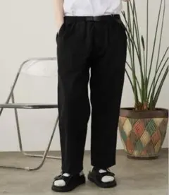 グラミチ LOOSE TAPERED テーパードパンツ ルーズサイズL ブラック