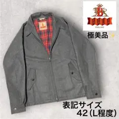 美品【BARACUTA /バラクータ】ウール スウィングトップ チェック柄