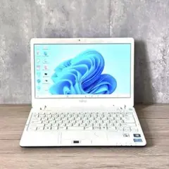 0040【高性能！】小型 富士通 Core i5 8GB オフィス カメラ 白