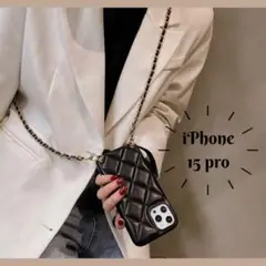 iPhone15pro ケース スマホケース ショルダーストラップ付き