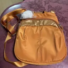 カナナオレンジ ナイロン ショルダーバッグ