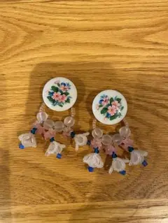 リリバイセリ　お花　ピンク　ピアス