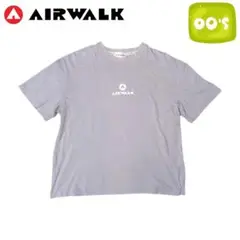 00s y2k airwalk グレー ロゴ 半袖Tシャツ