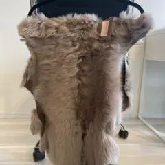 KARL DONOGHUE 羊革 リアルファー ストール マフラー