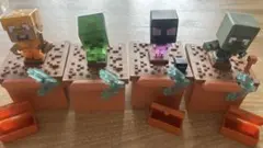 トレジャーX マインクラフト　フィギュア　4体セット