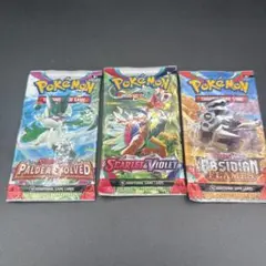 【 3パック 】ポケカ 海外パック 英語版 ①