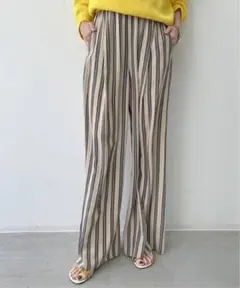 アパルトモン ハーヴェル スタジオSILK STRIPE PANTS シルク
